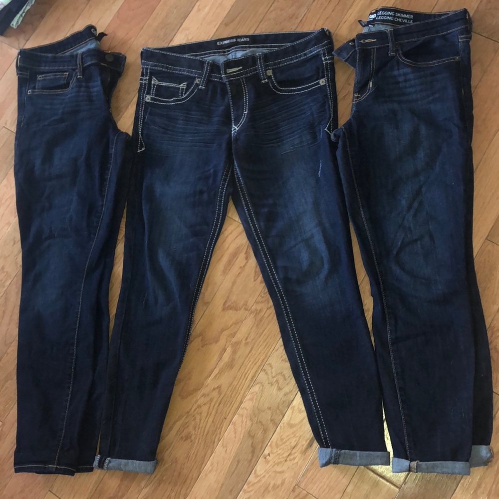Bundle of Gap and Express Jean leggings